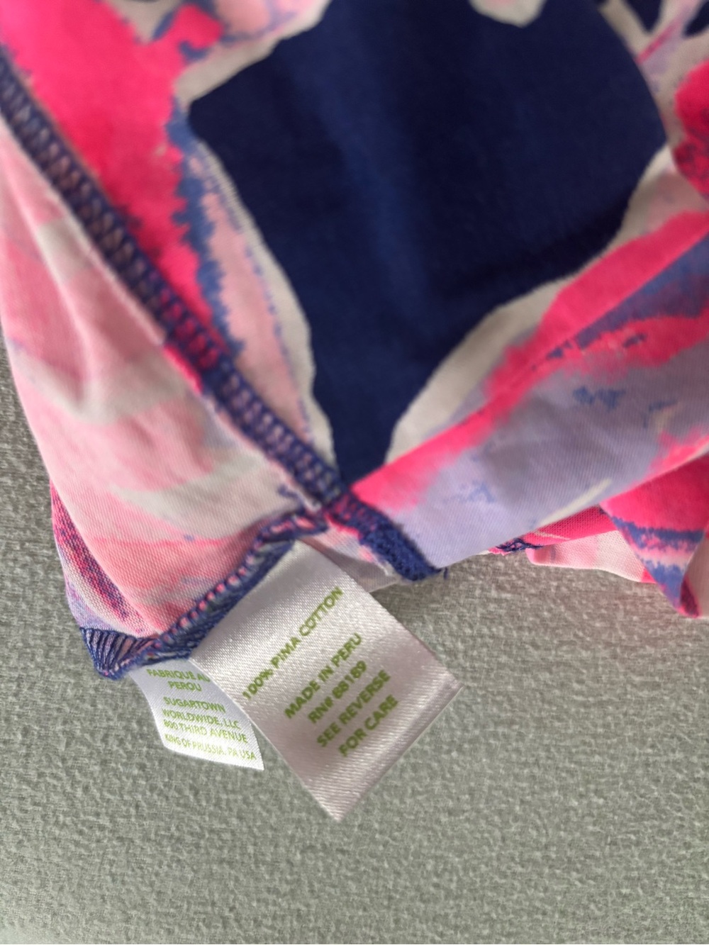 Lilly Pulitzer Pink & Navy Botanical Print Dress - Picture 3 of 3
